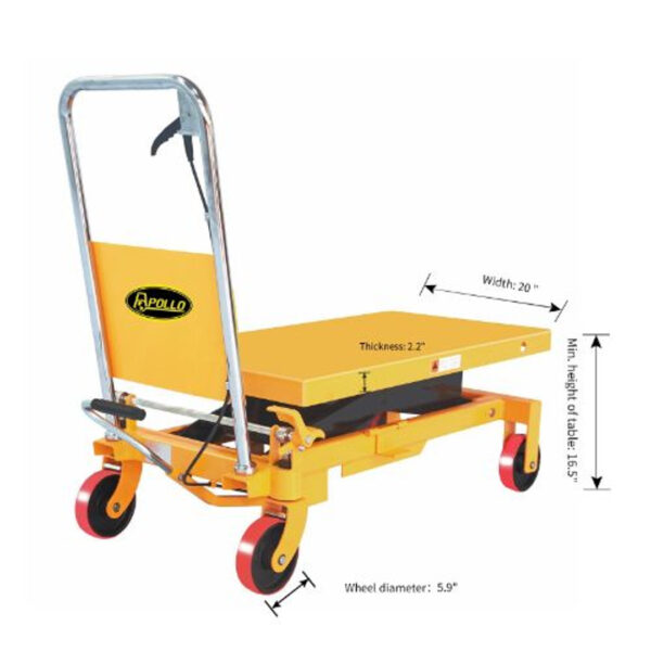 Apollolift A2012 Scissor Lift Table 330 lbs. 29" lift - Image 2