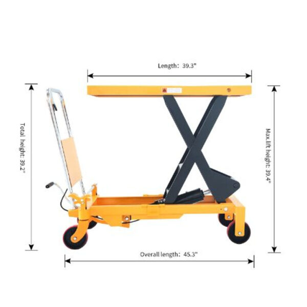 Apollolift A2012 Scissor Lift Table 330 lbs. 29" lift - Image 3