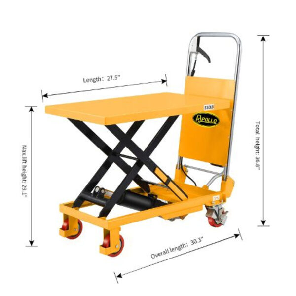 Apollolift A2012 Scissor Lift Table 330 lbs. 29" lift - Image 4