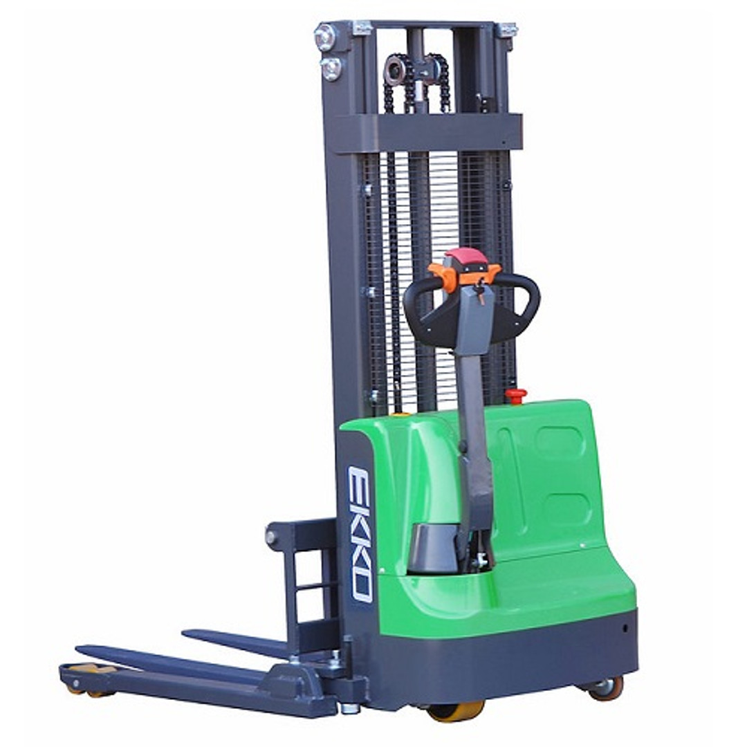 EKKO Full Lithium Powered Straddle Stacker 2640 lb Cap