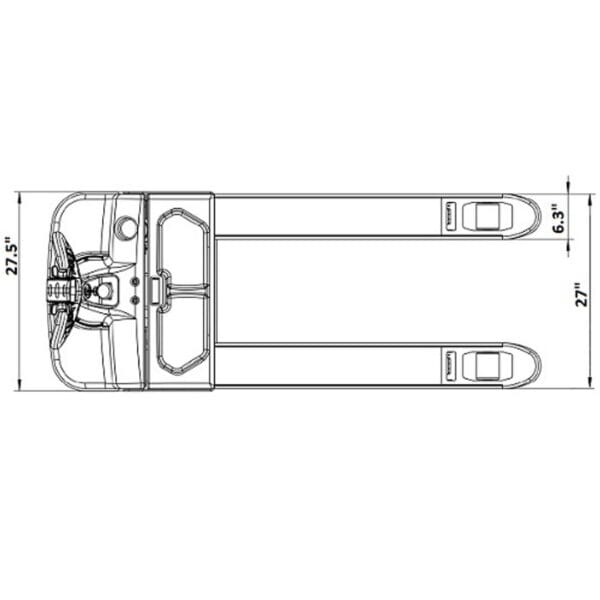 EKKO EP20LI Lithium-ion Electric Walkie Pallet Jack 4400 lb Cap. - Image 5