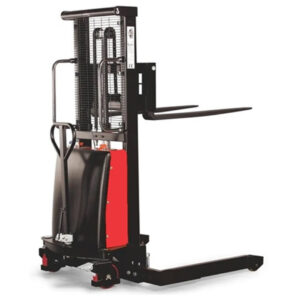 Majorlift Semi-Electric Straddle Stacker, 3,300 lbs Cap, 138” Lift, MSE33-138